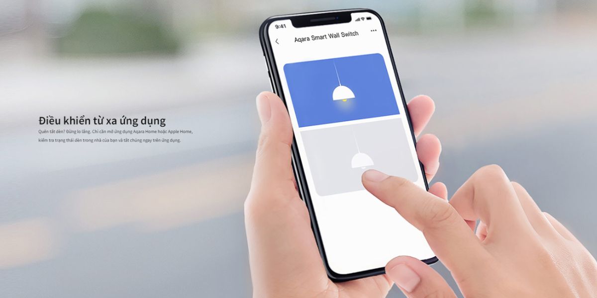 Công tắc thông minh Aqara Q1 Công tắc thông minh Aqara Q1 điều khiển từ xa thông qua Smartphone