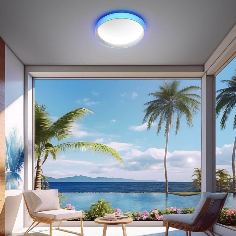 Đèn Led ốp trần Aqara Ceiling Light T1M Có RGB Aqara Ceiling Light T1M bản Quốc Tế, phù hợp tạo không gian thư giản