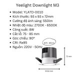 Đèn Led thông minh Yeelight M3 và thông số kỹ thuật