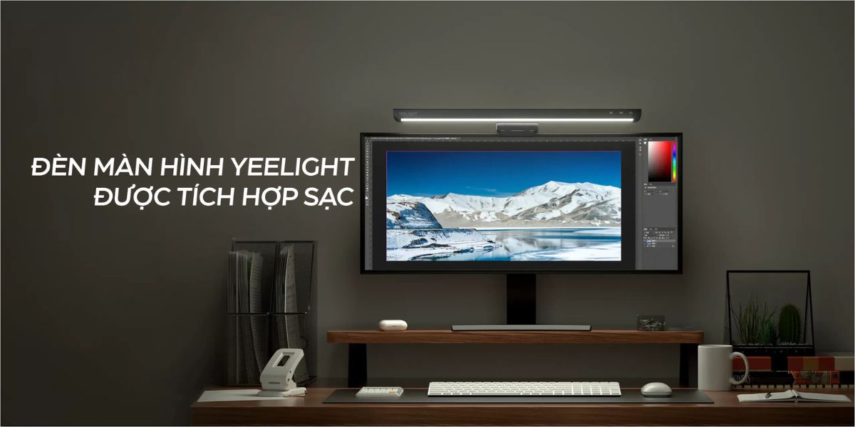Đèn treo màn hình Yeelight Lamp Charger điều chỉnh nhiệt độ màu mọi lúc mọi nơi