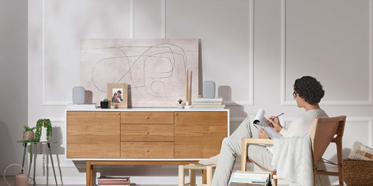 Google Nest Audio: Loa Thông Minh Điều Khiển Nhà Thông Minh Và Nghe Nhạc Google Nest Audio: Chất lượng âm thanh tạo cảm ứng sáng tạo