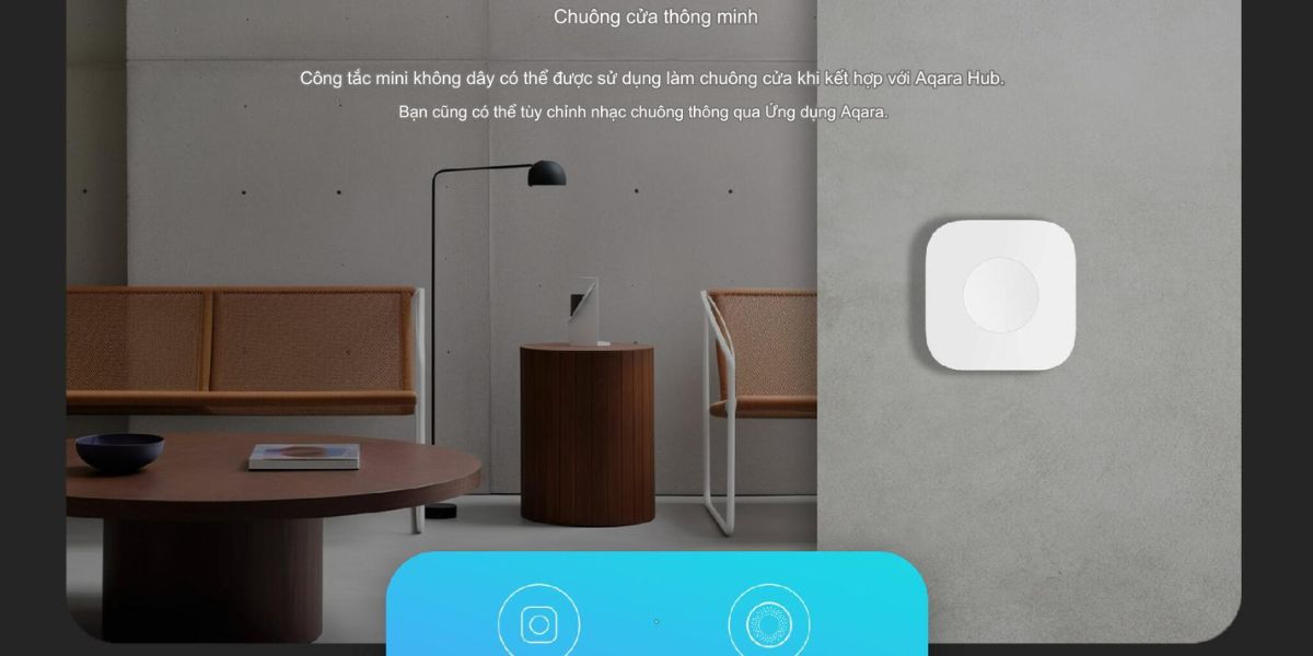 Nút nhấn thông minh Aqara Wireless Mini Switch T1 Zigbee 3.0, Matter Aqara Wireless Mini Switch T1