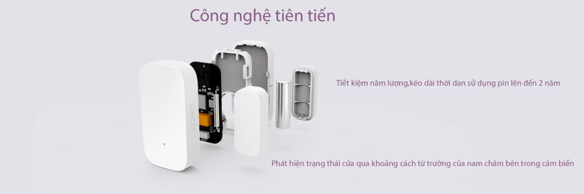 Cảm Biến Cửa Aqara T1 Zigbee 3.0 và Matter Cảm Biến Cửa Aqara T1 Thiết kế nhỏ gọn